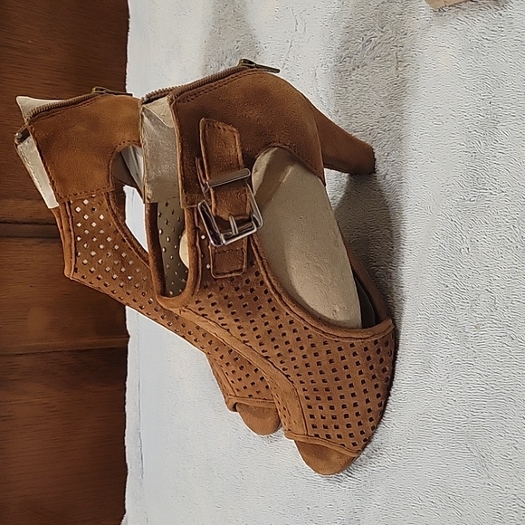 Leather Open toe booties - Picture 6 of 6